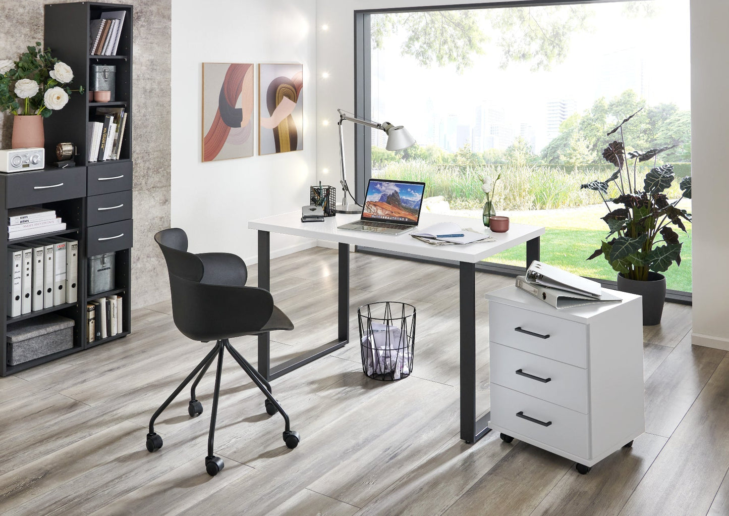 Wimex Schreibtisch Home Desk mit Metallkufen B/H/T ca. 160 x 75 x 70 cm