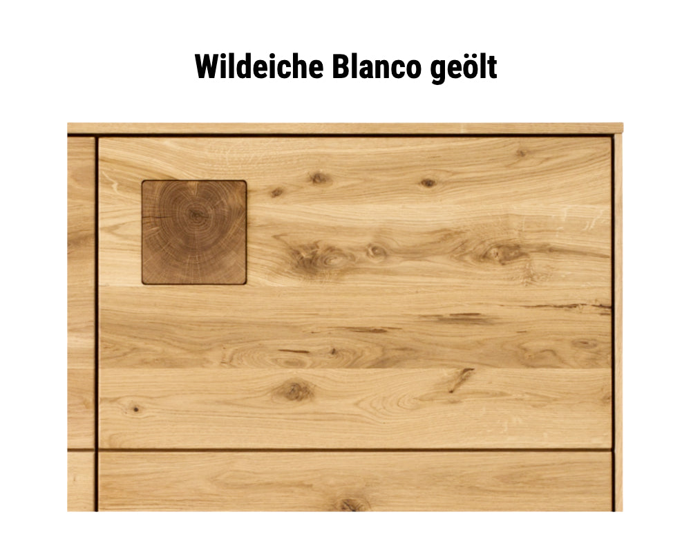 TPT Davos Couchtisch Wildeiche massiv natur/blanco geölt, B/H/T 110 x 45 x 70 cm
