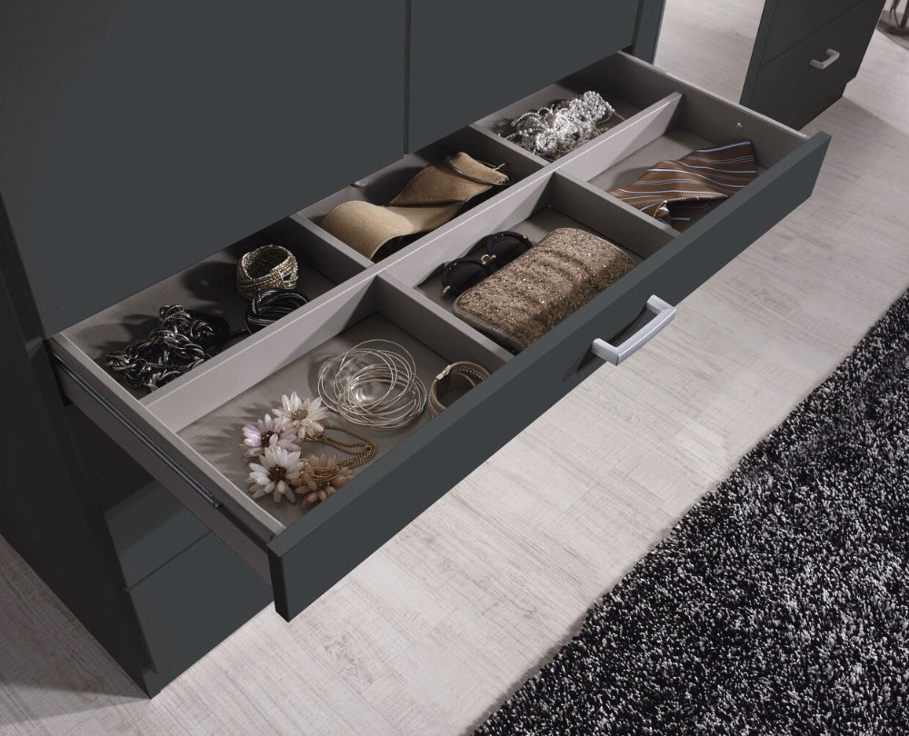 Drehtürenschrank Wildberg 6-türig mit 2 Spiegeltüren und 6 Schubladen B/H/T ca. 270 x 210 x 58 cm