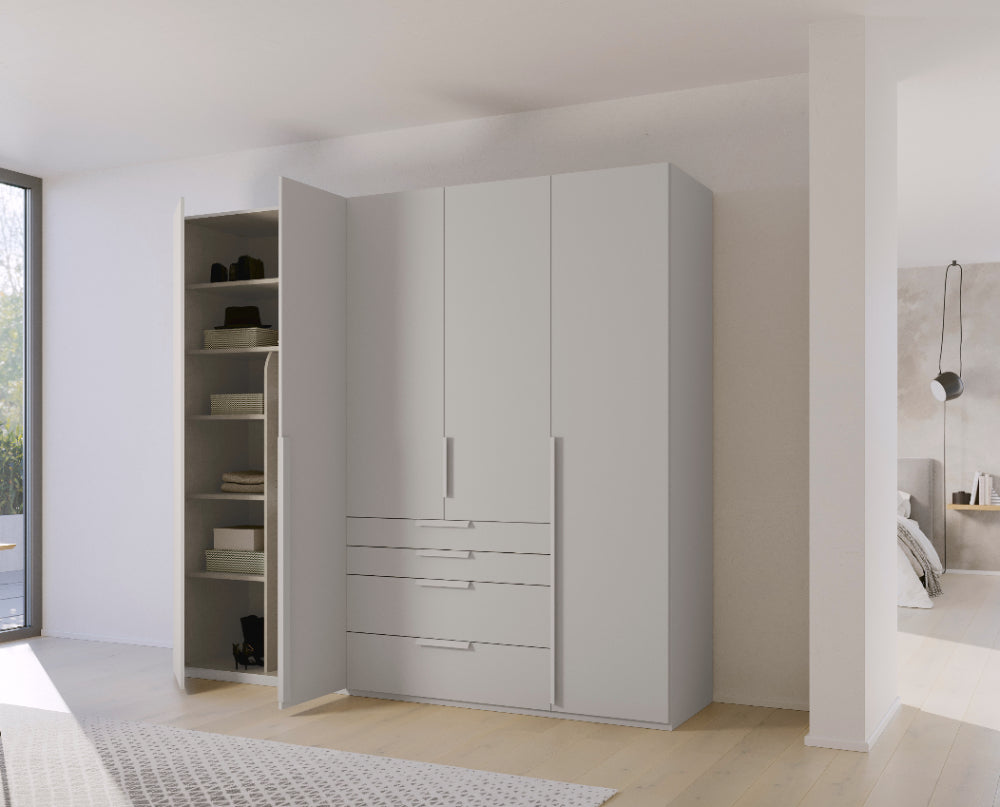Drehtürenschrank Purisma in Holzdekor, inkl. Premium Zubehör B/H/T ca. 150/200/250/300 x 223 x 60 cm