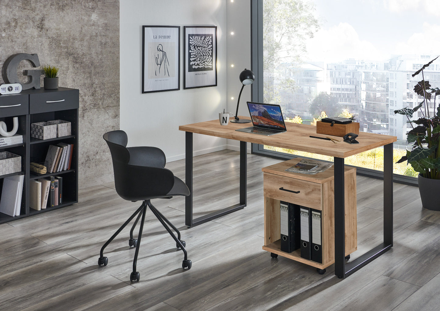 Wimex Rollcontainer Home Desk mit eine Schublade B/H/T ca. 46 x 58 x 40 cm