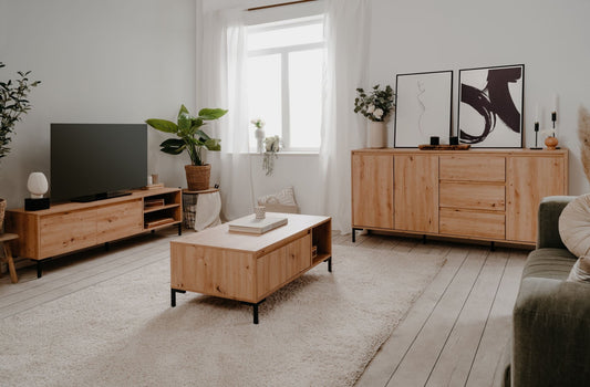 Wohnzimmer-Set Finori Korsika Eiche-Artisan 3-teilig
