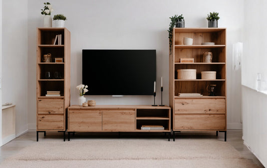 Wohnzimmer-Set Finori Korsika Eiche-Artisan 3-teilig