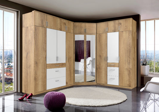 Drehtürenschrank Schranksystem Click Schrankaufsatz B/H/T ca. 90/135/180 x 199 x 58 cm