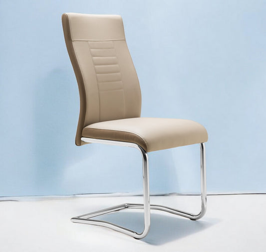 Finori Schwingstuhl Lucky 70A Kunstleder Cappuccino/Grau/Schwarz B/H/T ca. 43 x 98 x 55 cm