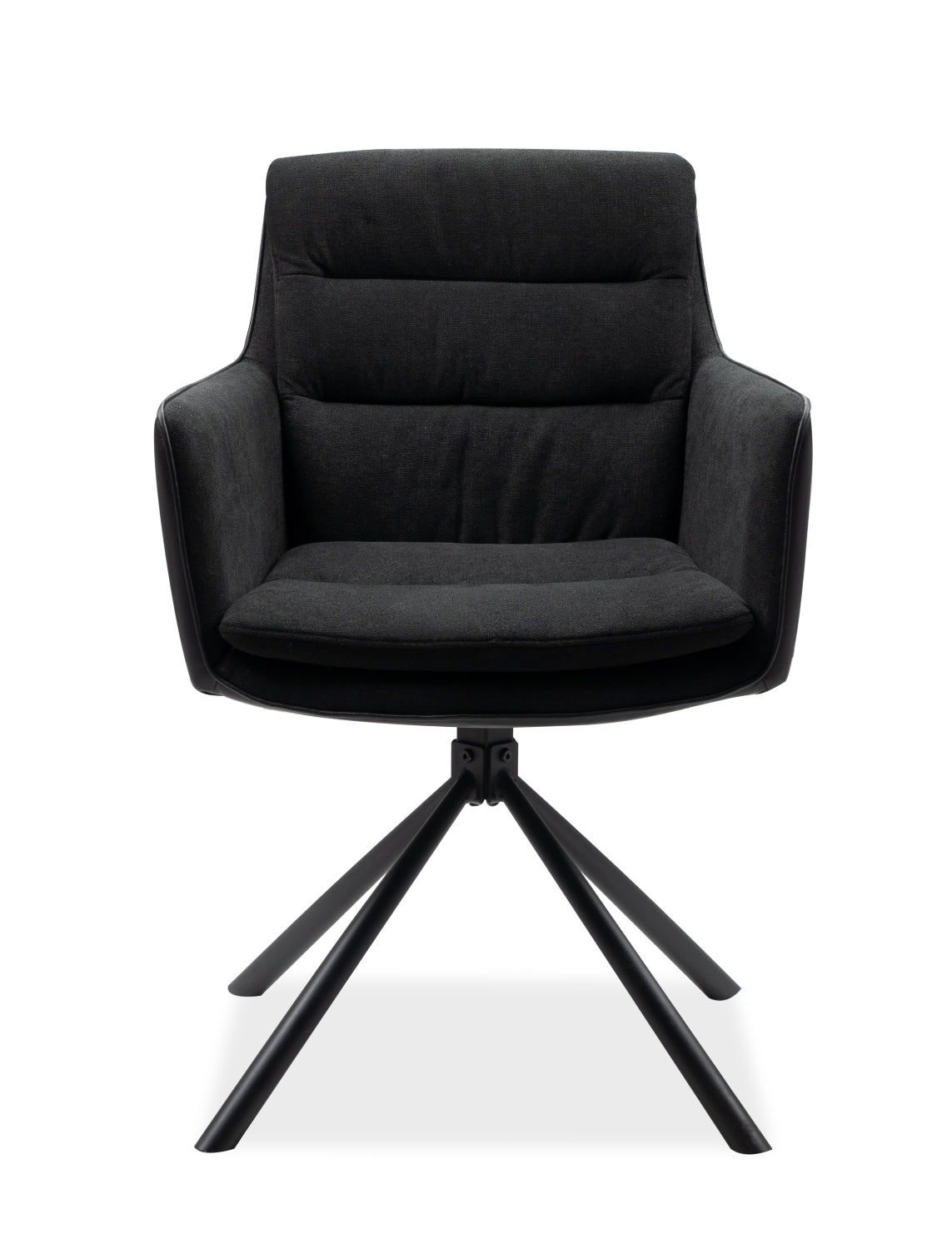 Finori Polsterstuhl Logan 70A mit Armlehnen drehbar Cord Beige/Anthrazit B/H/T ca. 59 x 88 x 63 cm