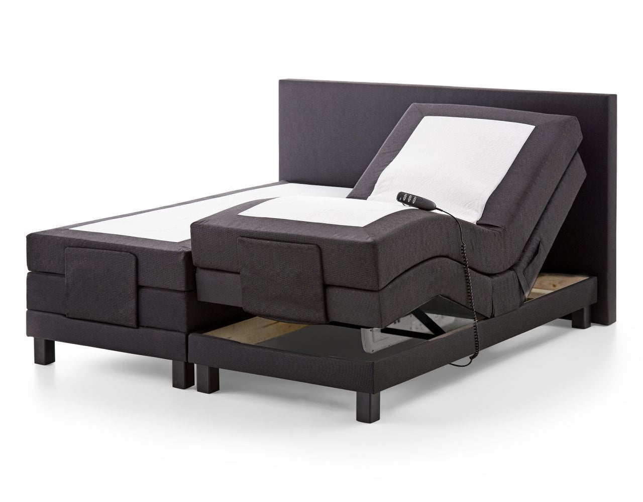 Boxspringbett KS Voyage E, Elektrisches Komfortbett mit Motor, inkl. Lieferung und Montage