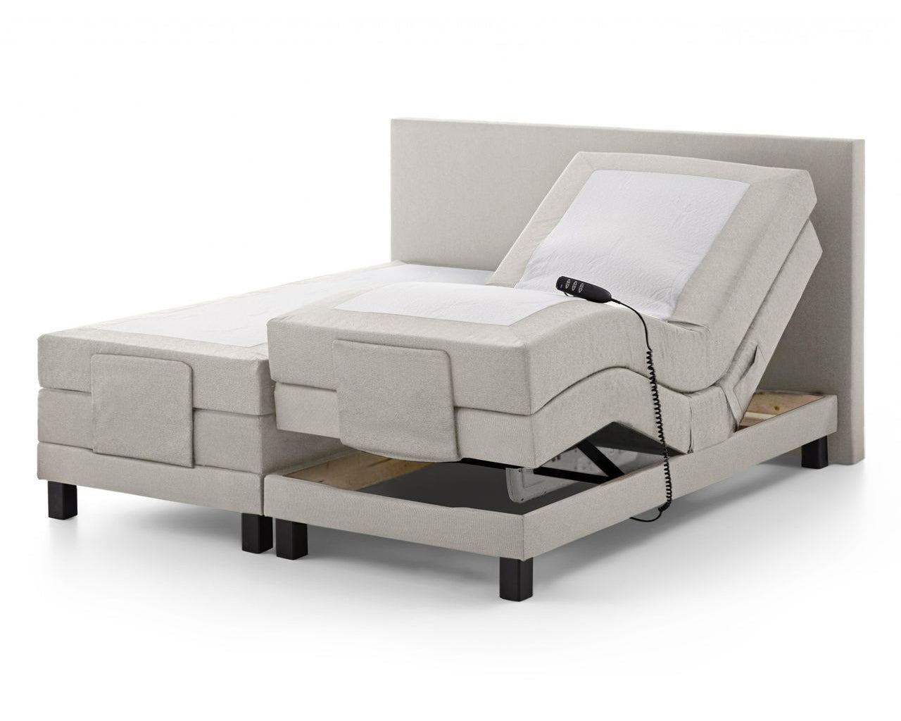Boxspringbett KS Voyage E, Elektrisches Komfortbett mit Motor, inkl. Lieferung und Montage
