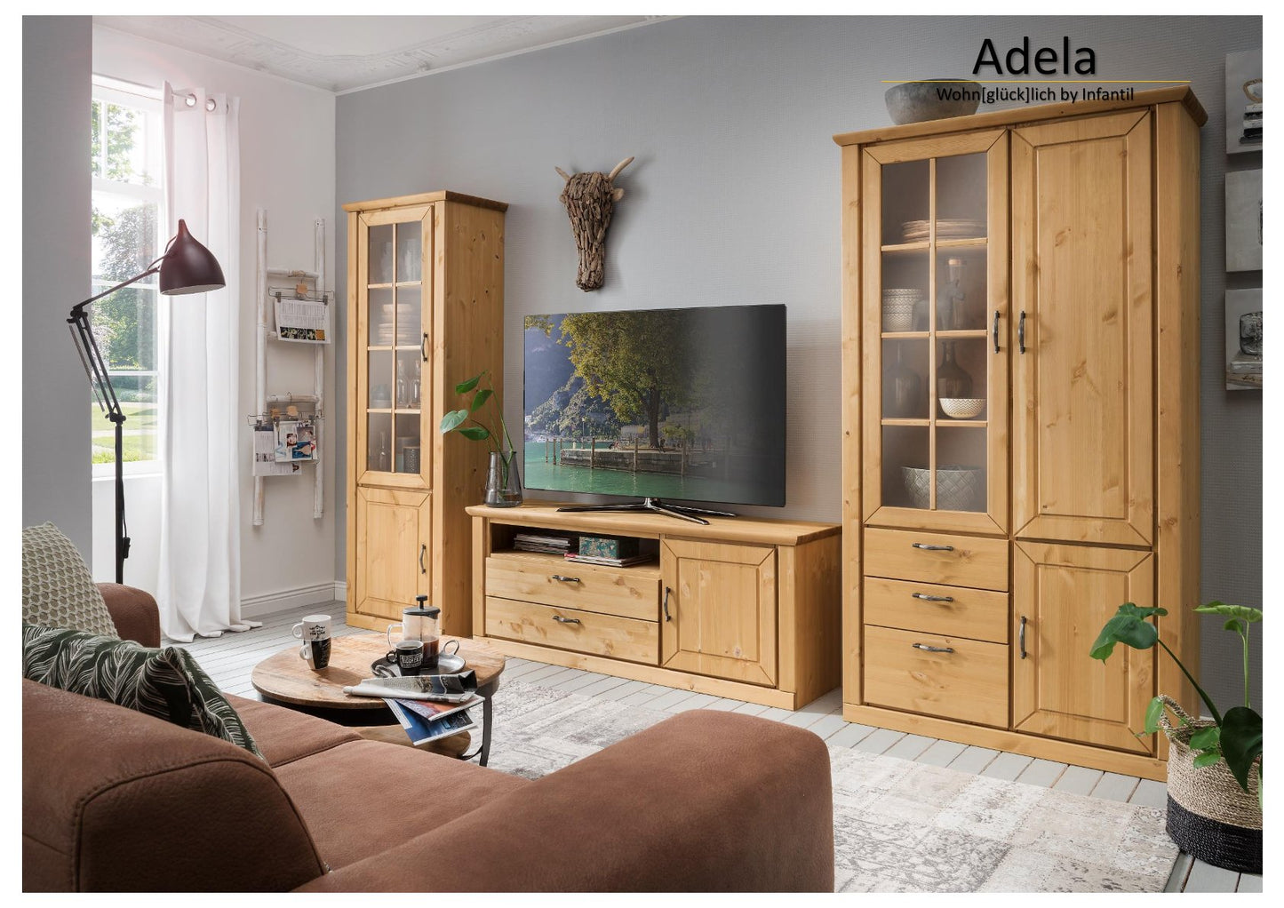 Infantil Adela TV-Lowboard aus massiver Kiefer