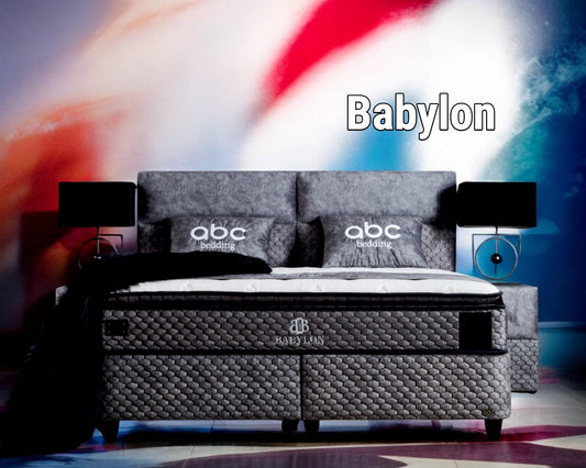 Boxspringbett Babylon Dunkelgrau/Anthrazit Voll-orthopädisches Komfortbett mit Bettkasten, Stauraum, inkl. kostenlose Lieferung und Montage