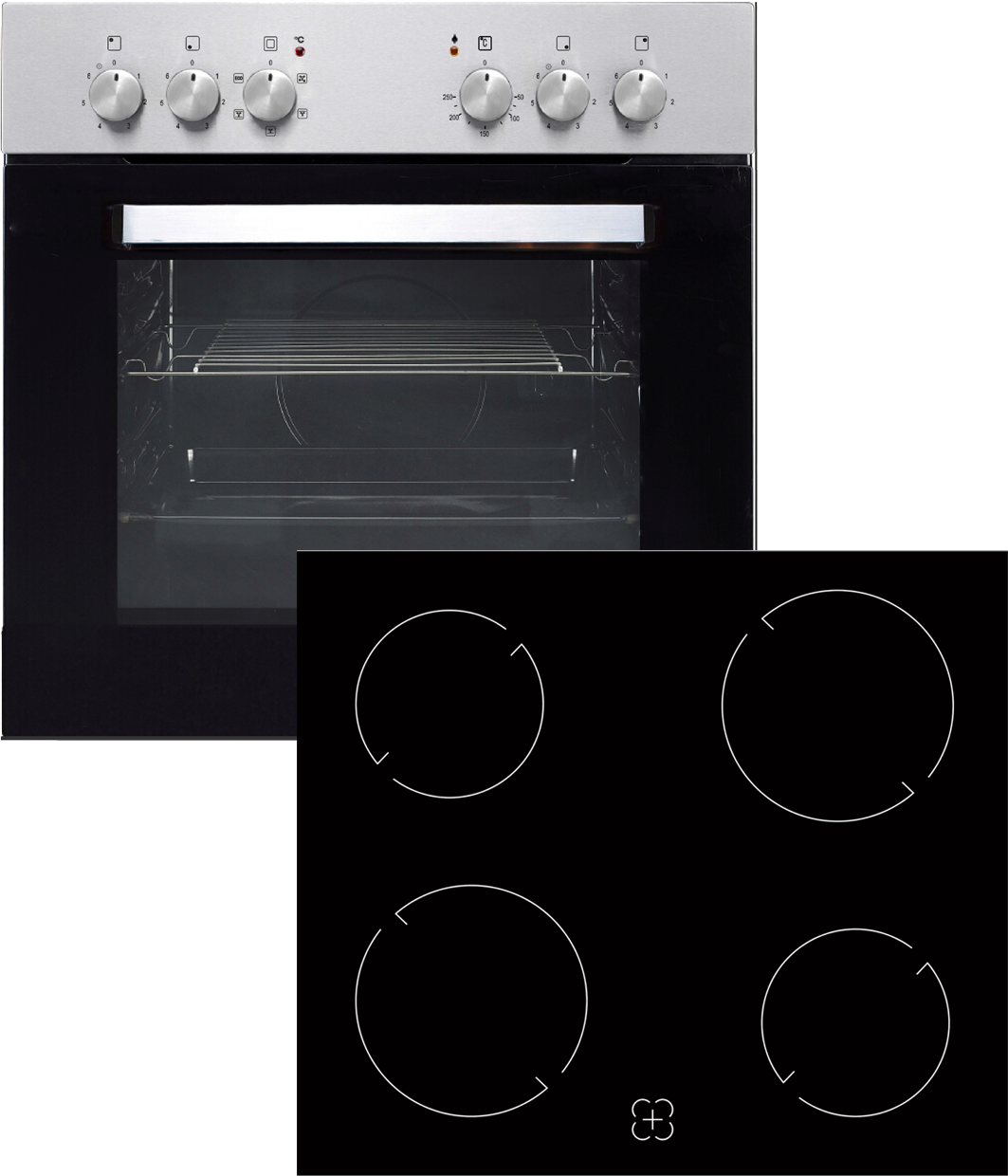 PKM Einbauherdset BIC4-GKU-IX2 Breite 60 cm
