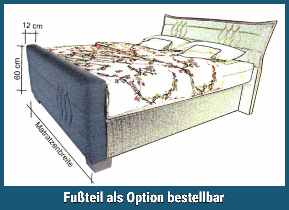 Boxspringbett KS Harmonie E, Elektrisches Komfortbett mit Motor, inkl. Lieferung und Montage