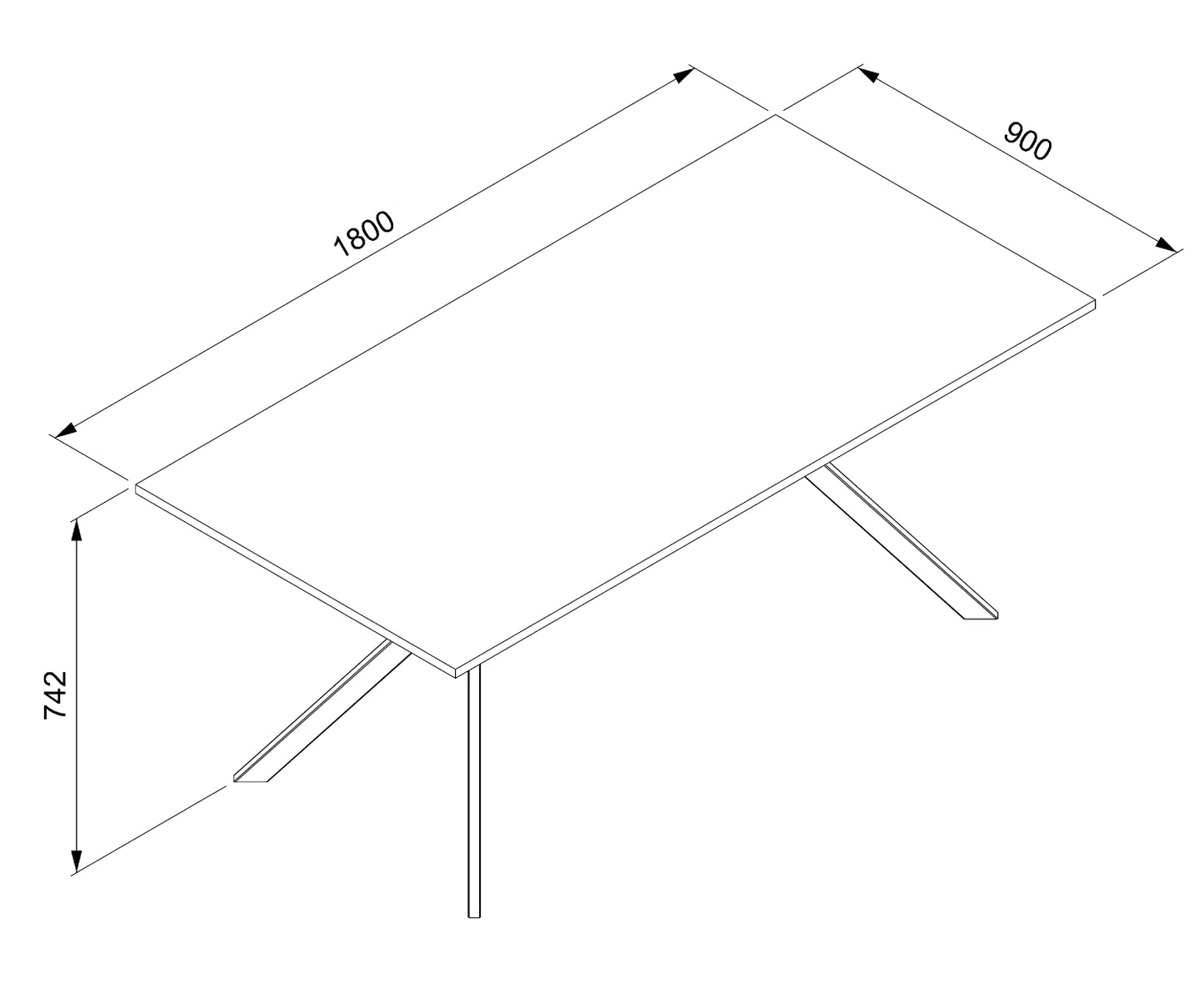 Finori Esstisch Onex Artisan-Oak/Sandstein/Schiefer dunkel B/H/T 180 x 75 x 90 cm