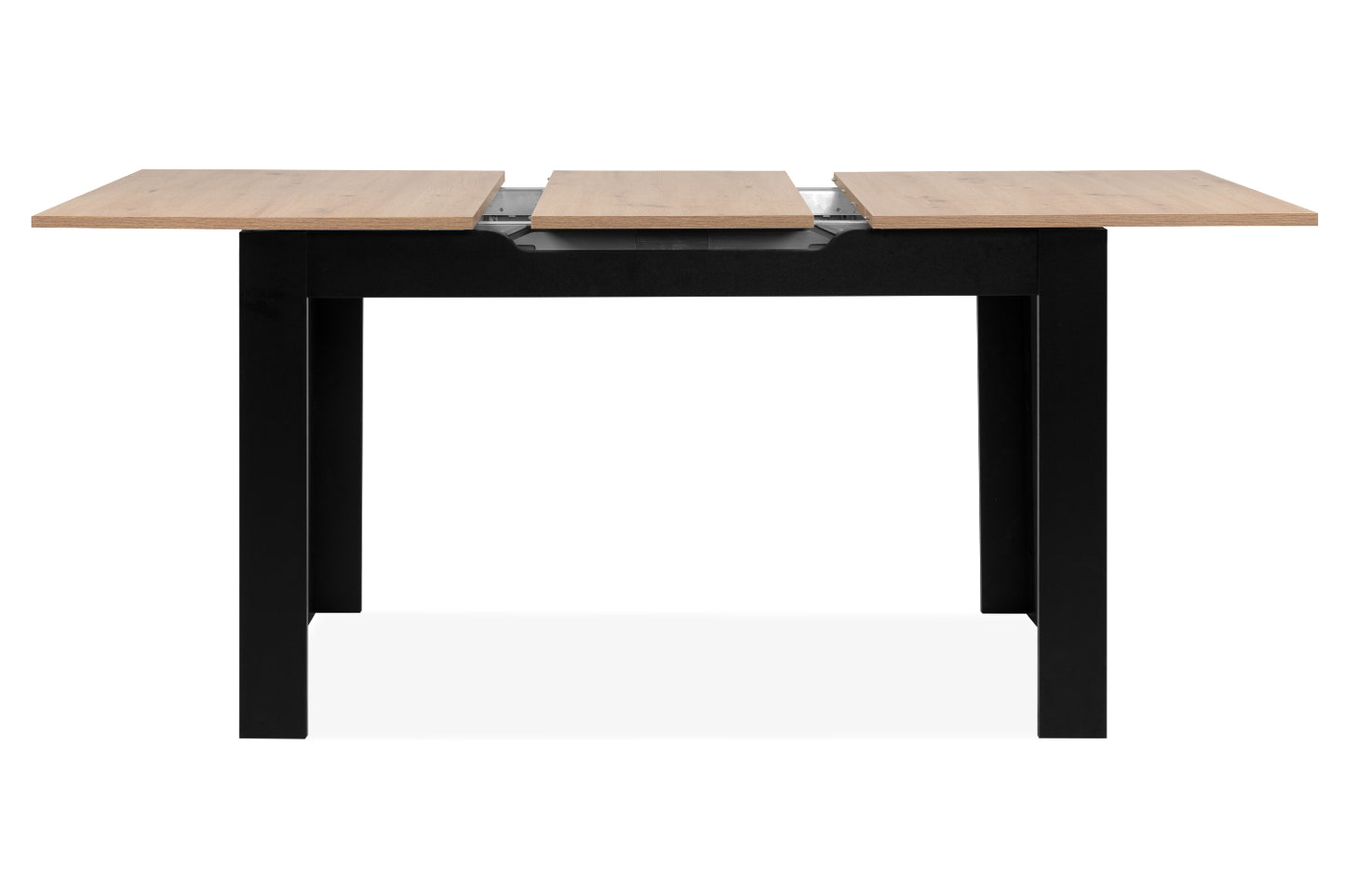 Finori Auszugtisch Birmingham Weiß/Artisan-Oak/Schwarz B/H/T 125-165 x 75 x 80 cm