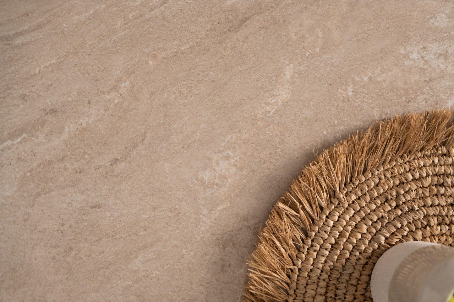 Finori Auszugtisch Houston 80 B Sandstein/Weiß B/H/T 120-160 x 75 x 80 cm