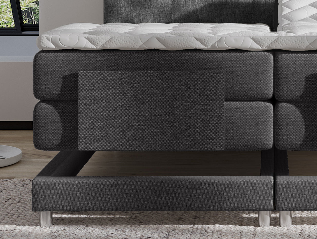 Boxspringbett Ampera elektrisch verstellbar mit Motor, inkl. kostenlose Lieferung und Montage