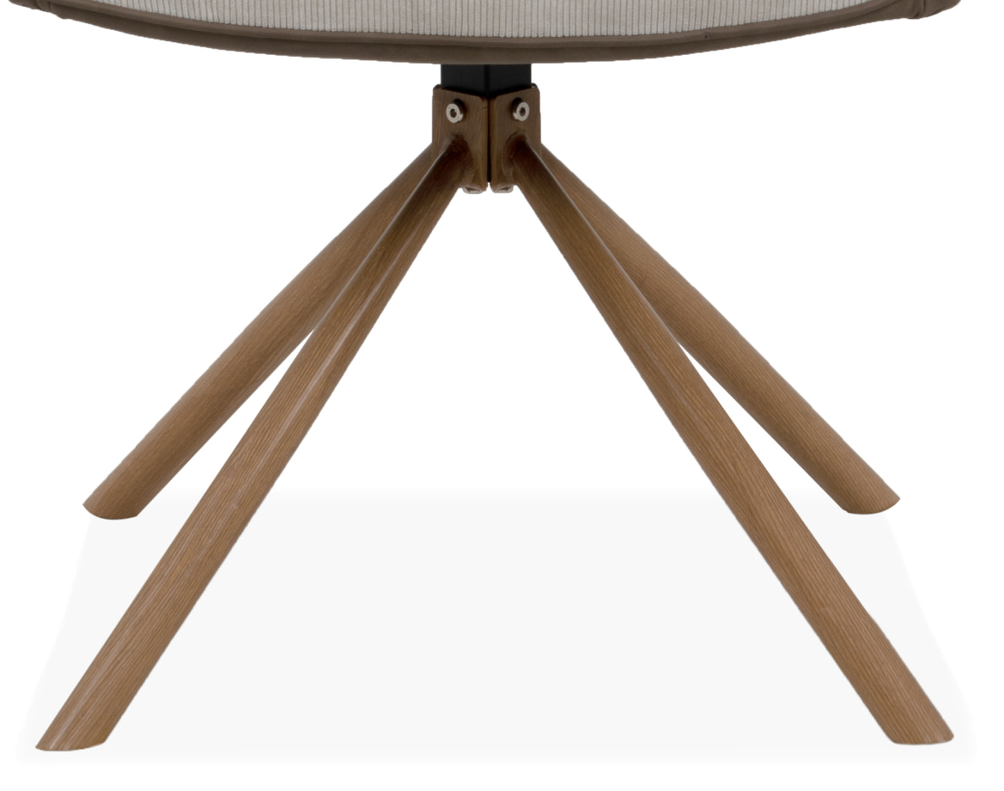 Finori Polsterstuhl Logan 70A mit Armlehnen drehbar Cord Beige/Anthrazit B/H/T ca. 59 x 88 x 63 cm