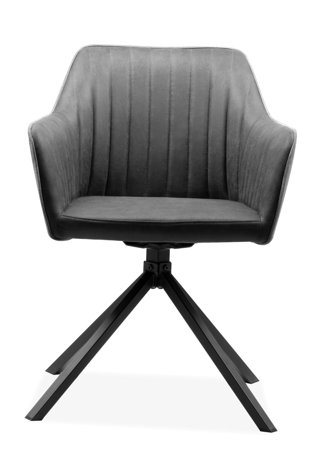 Finori Polsterstuhl Ray 70A mit Armlehnen drehbar Grau/Beige B/H/T ca. 58,5 x 81 x 60 cm