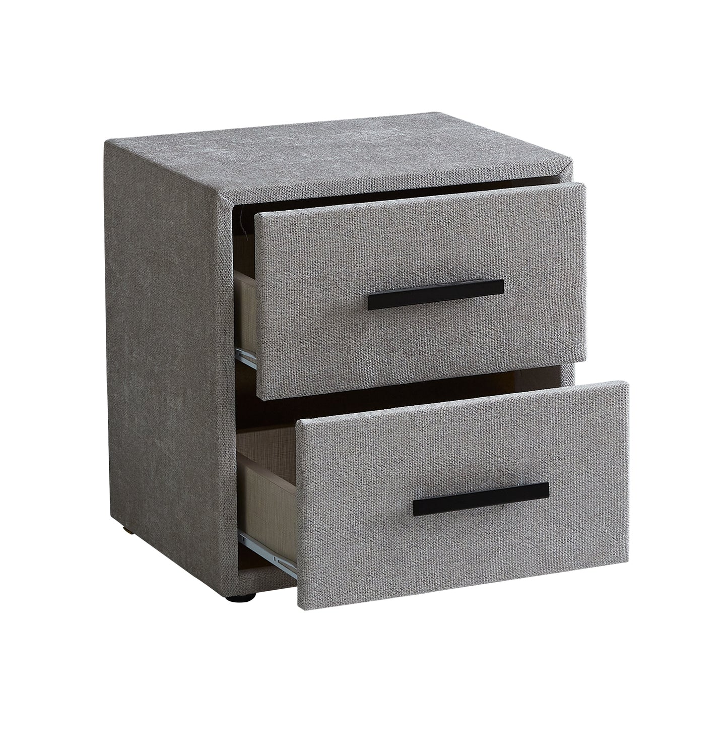 Boxspringbett Ayana Hellgrau/Beige Voll-orthopädisches Komfortbett mit Bettkasten, Stauraum, inkl. kostenlose Lieferung und Montage