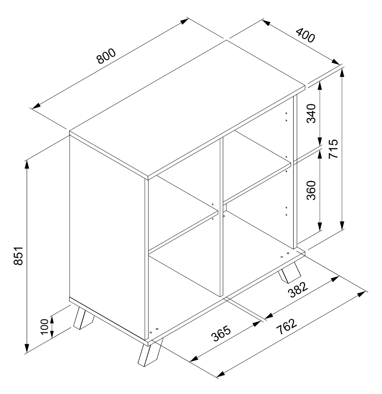 Finori Kommode Medan 01 D Artisan-Oak/Anthrazit mit Lamelenelementen ca. B/H/T 80 x 85 x 40 cm