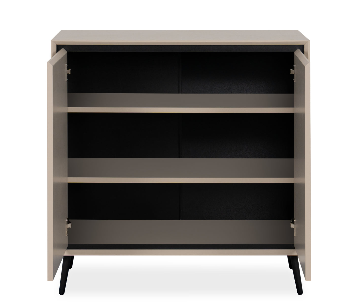 Finori Kommode Arona Sand/Schwarz ca. B/H/T 90 x 90 x 38 cm