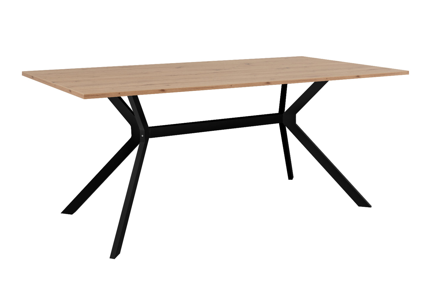 Finori Esstisch Onex Artisan-Oak/Sandstein/Schiefer dunkel B/H/T 180 x 75 x 90 cm