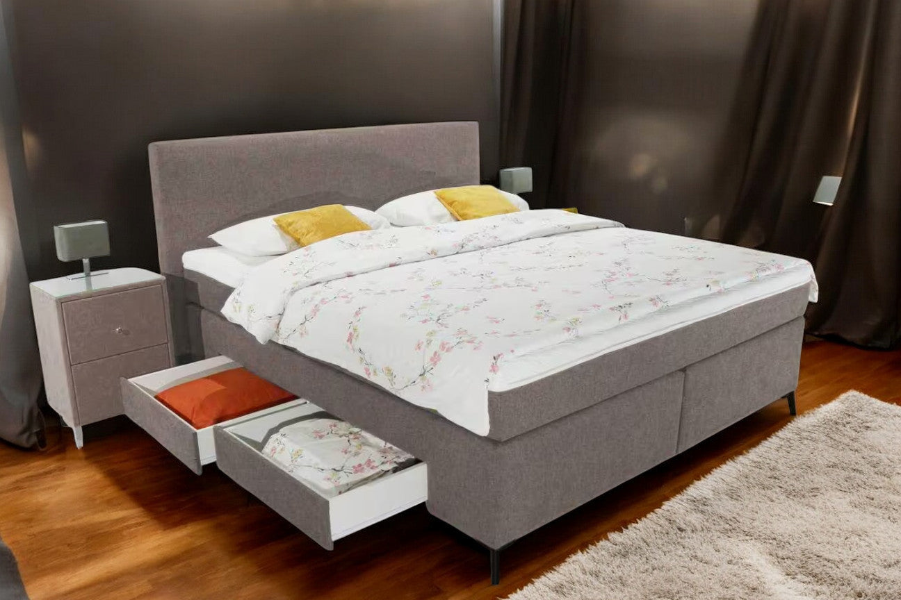 Boxspringbett KS Savanne S, Komfortbett mit 4 Schubladen, inkl. Lieferung und Montage