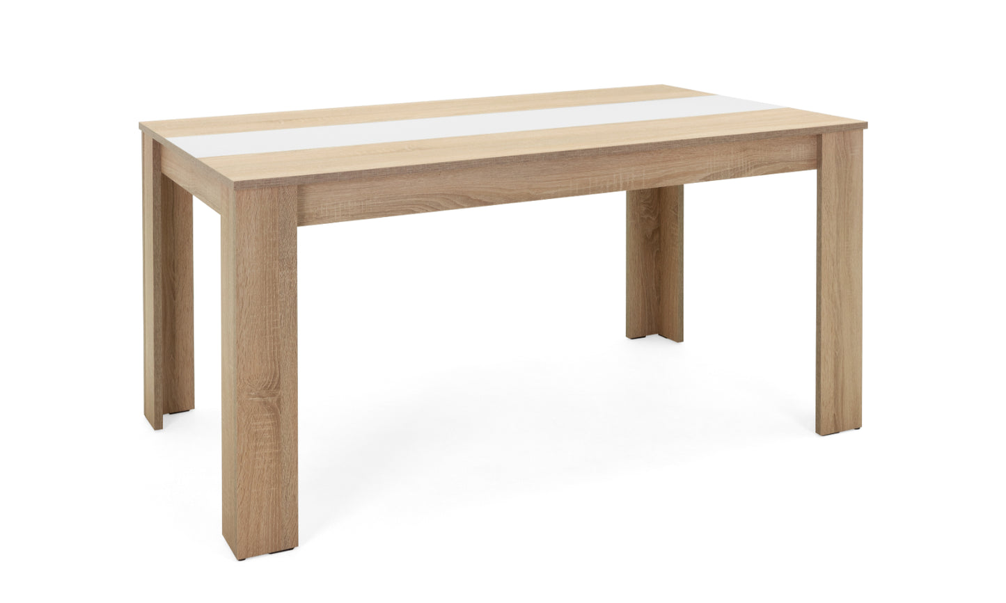 Finori Esstisch Niklas Beton-optik/Eiche-Sonoma B/H/T 138 x 74 x 80 cm