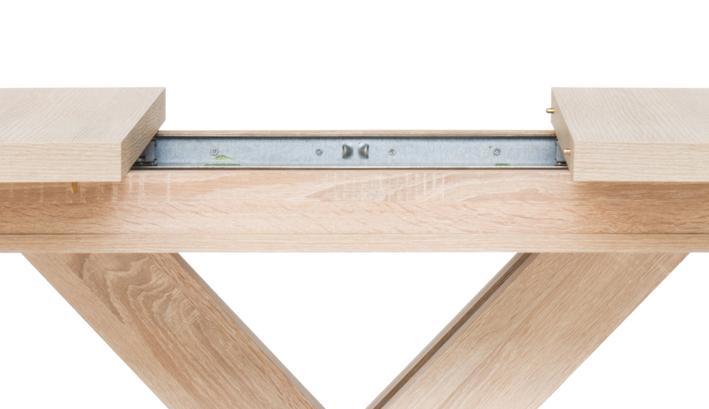 Finori Auszugtisch Avant Artisan-Oak/ Schwarz B/H/T 160-200 x 76 x 90 cm