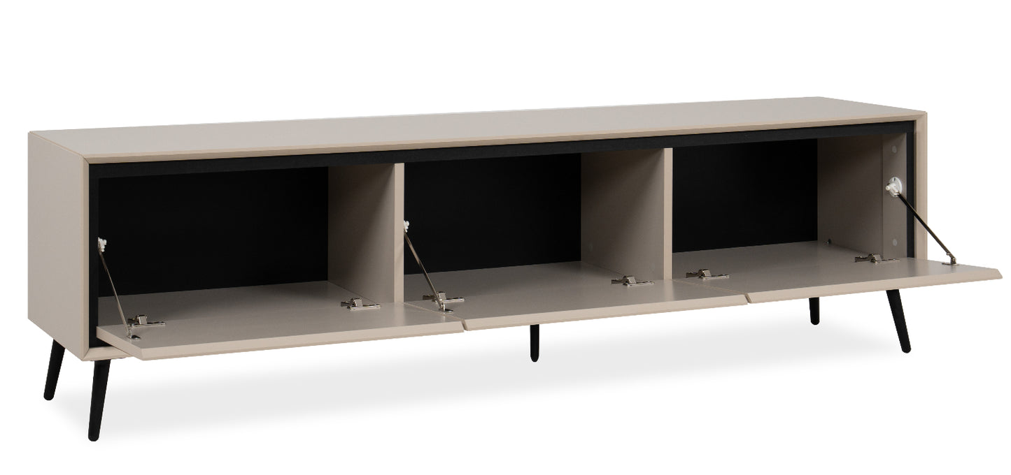 Finori TV Lowboard Arona Sand/Schwarz ca. B/H/T 175 x 50 x 38 cm