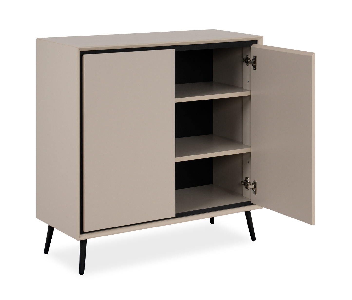 Finori Kommode Arona Sand/Schwarz ca. B/H/T 90 x 90 x 38 cm
