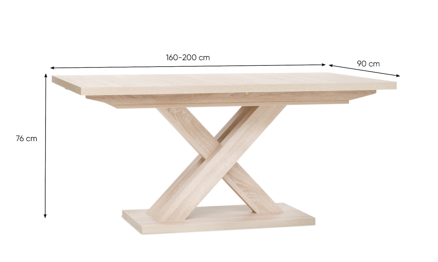 Finori Auszugtisch Avant Sonoma-Eiche B/H/T 160-200 x 76 x 90 cm