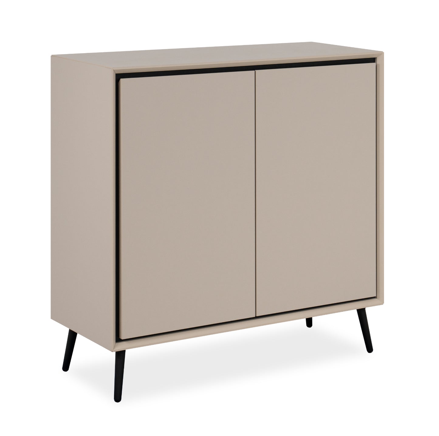 Finori Kommode Arona Sand/Schwarz ca. B/H/T 90 x 90 x 38 cm