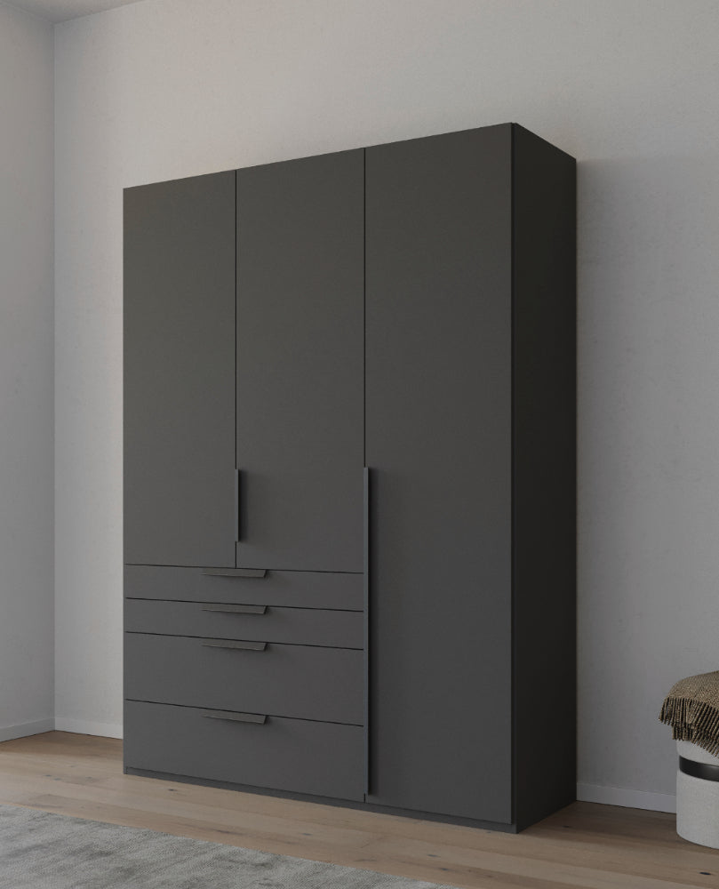 Drehtürenschrank Purisma in Holzdekor, inkl. Premium Zubehör B/H/T ca. 150/200/250/300 x 223 x 60 cm