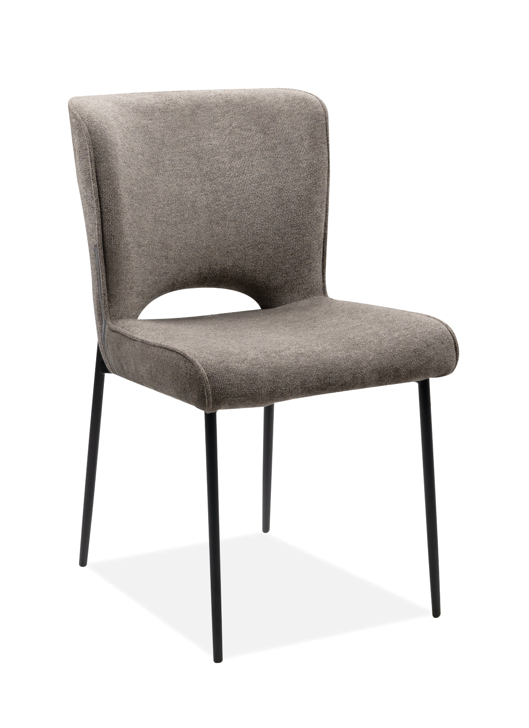 Finori Polsterstuhl Tom 70A Cord Grau-Braun B/H/T ca. 49,5 x 82,5 x 60,5 cm
