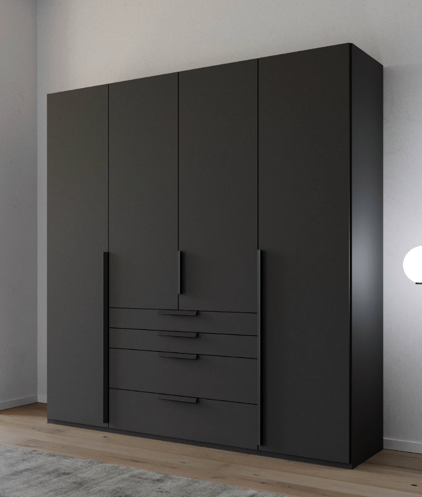 Drehtürenschrank Purisma in Holzdekor, inkl. Premium Zubehör B/H/T ca. 150/200/250/300 x 223 x 60 cm