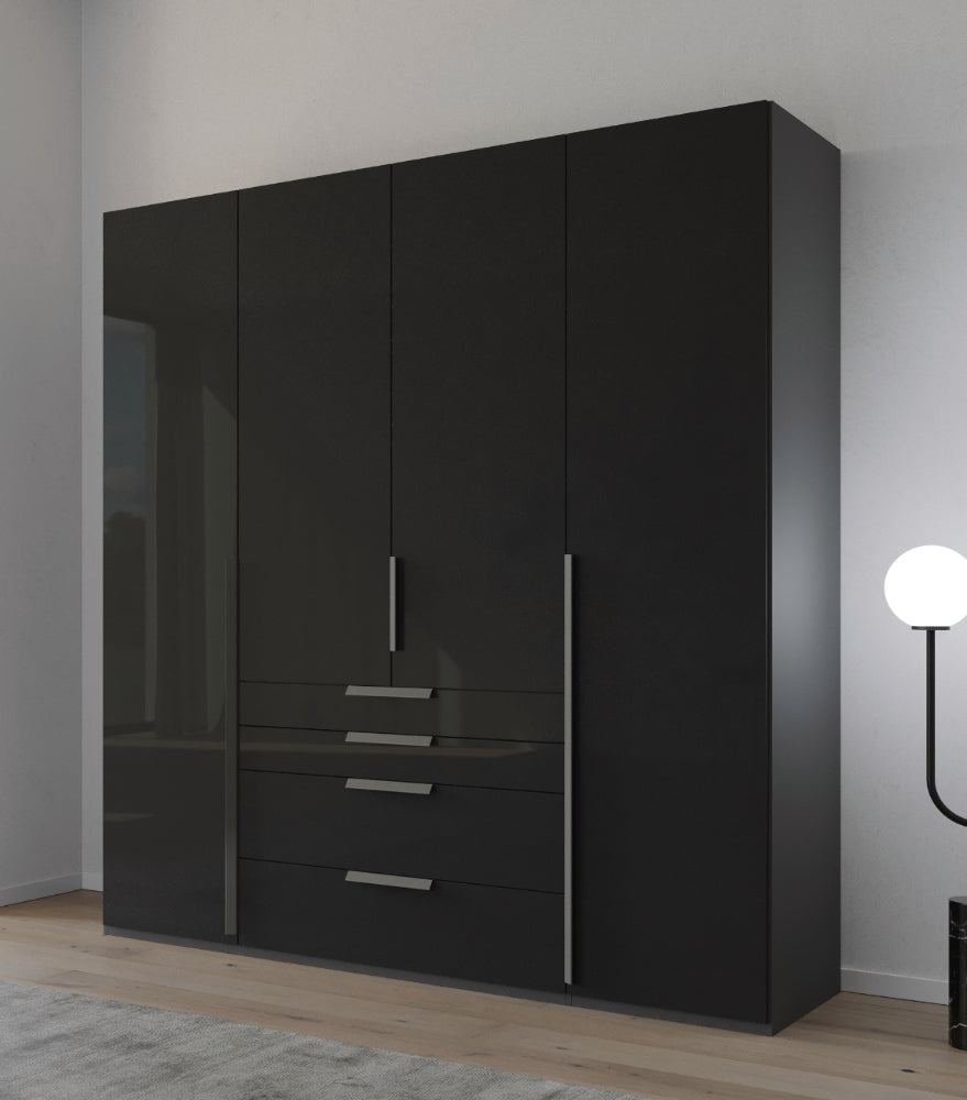 Drehtürenschrank Purisma Glasfronten inkl. Premium Zubehör B/H/T ca. 150/200/250/300 x 223 x 60 cm