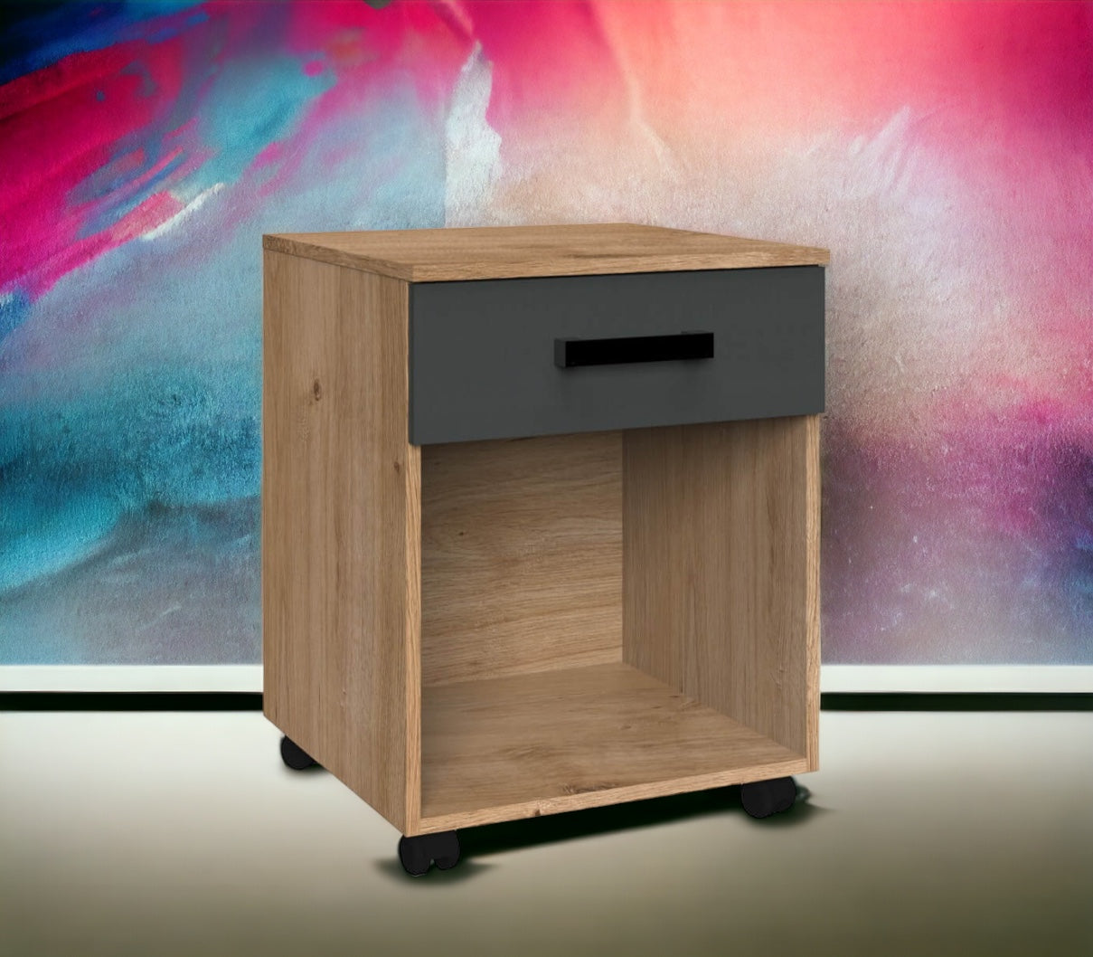 Wimex Rollcontainer Liverpool Jugendzimmer mit einer Schublade und offenem Fach B/H/T ca. 46 x 58 x 40 cm