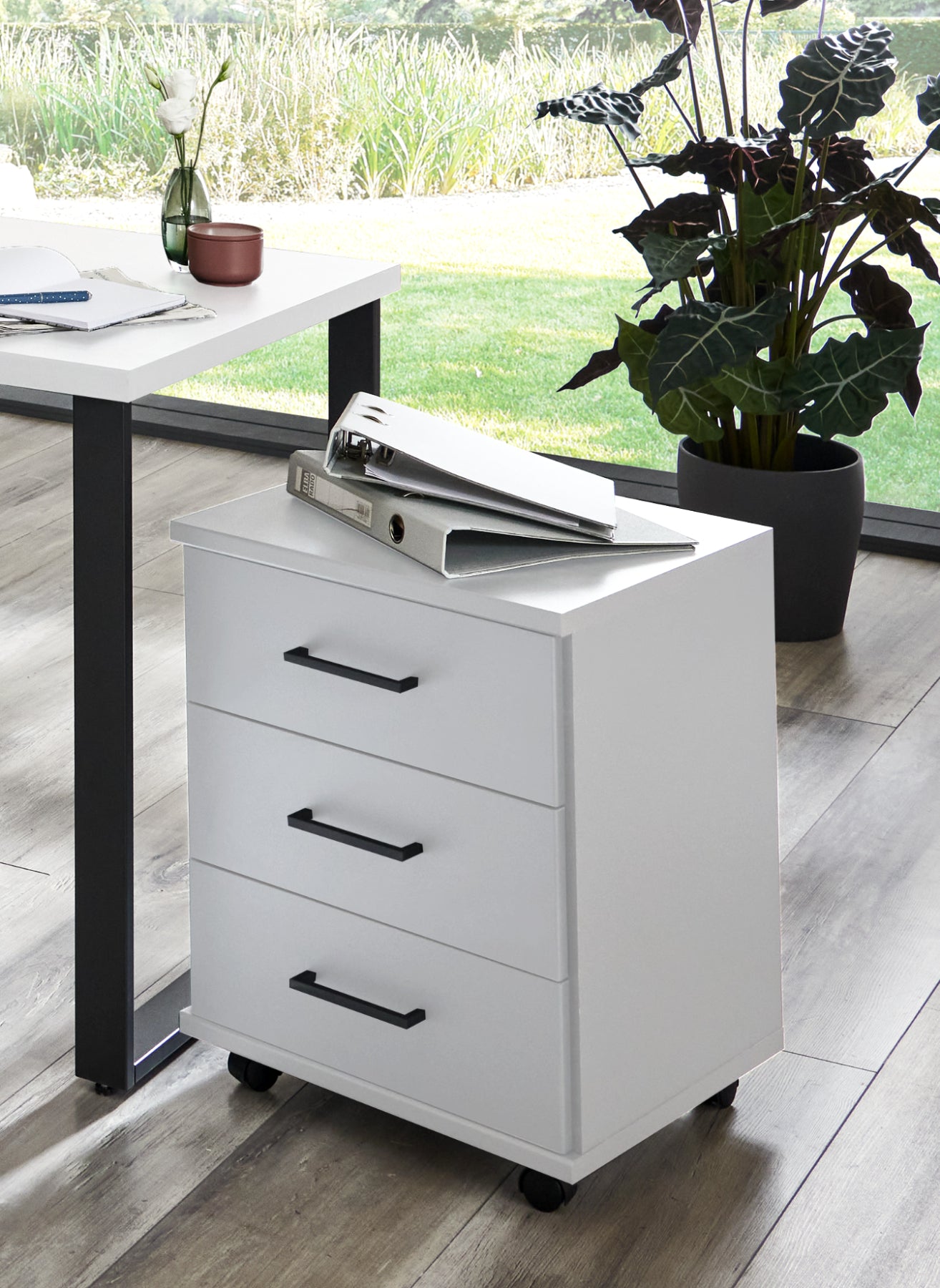 Wimex Rollcontainer Home Desk mit 3 Schubladen B/H/T ca. 46 x 58 x 40 cm
