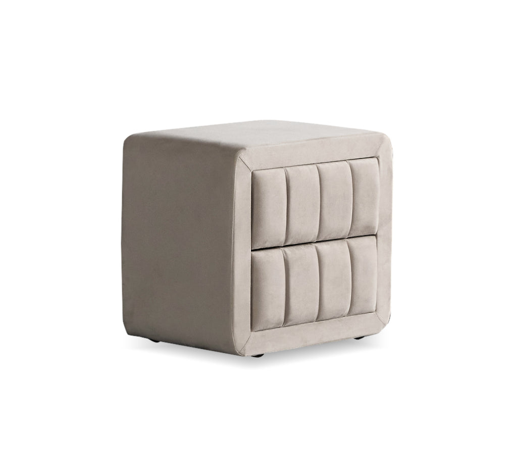 Boxspringbett Mabel Beige Voll-orthopädisches Komfortbett mit Bettkasten, Stauraum, inkl. kostenlose Lieferung und Montage