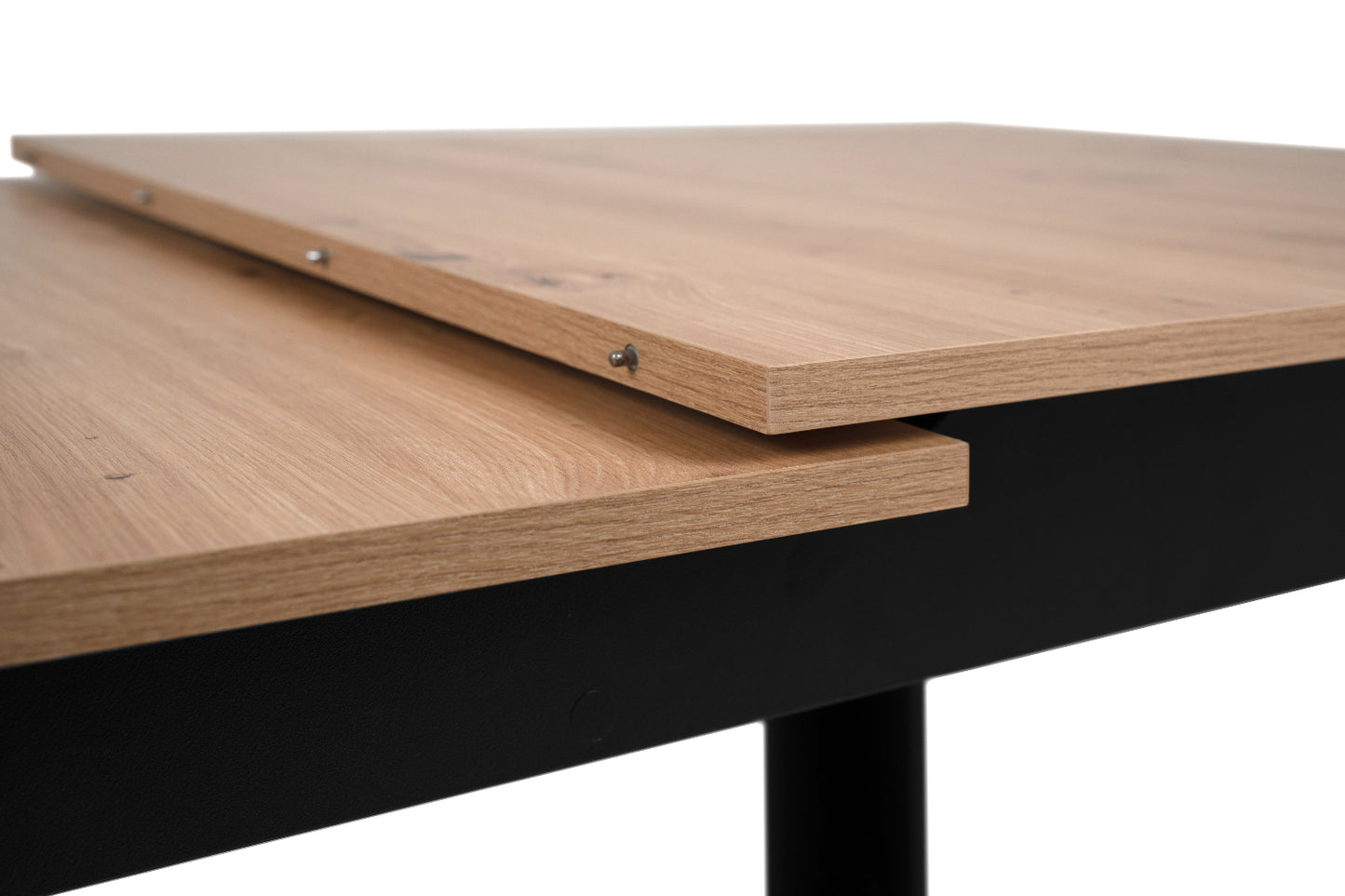Finori Auszugtisch Birmingham Weiß/Artisan-Oak/Schwarz B/H/T 165-200 x 75 x 80 cm