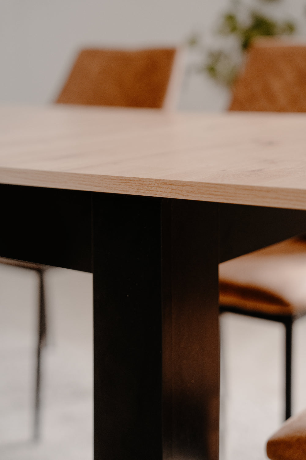 Finori Auszugtisch Birmingham Weiß/Artisan-Oak/Schwarz B/H/T 165-200 x 75 x 80 cm
