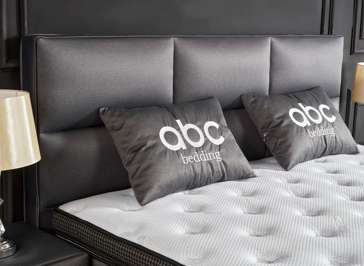 Boxspringbett Hamilton Anthrazit Voll-orthopädisches Komfortbett mit Bettkasten, Stauraum, inkl. kostenlose Lieferung und Montage