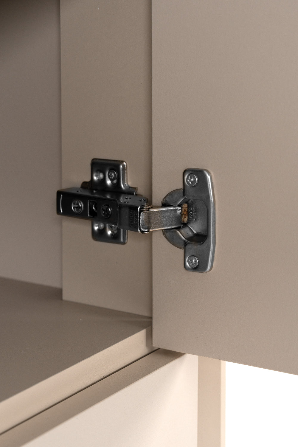 Wohnzimmer-Set Finori Arona Sand/Schwarz 4-teilig