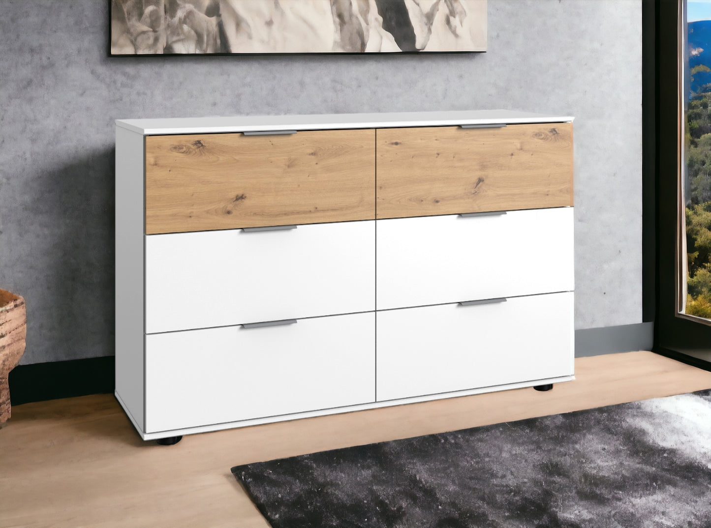 Wimex Schubkastenkommode Gibraltar mit 6 Schubkästen B/H/T ca. 130 x 83 x 41 cm