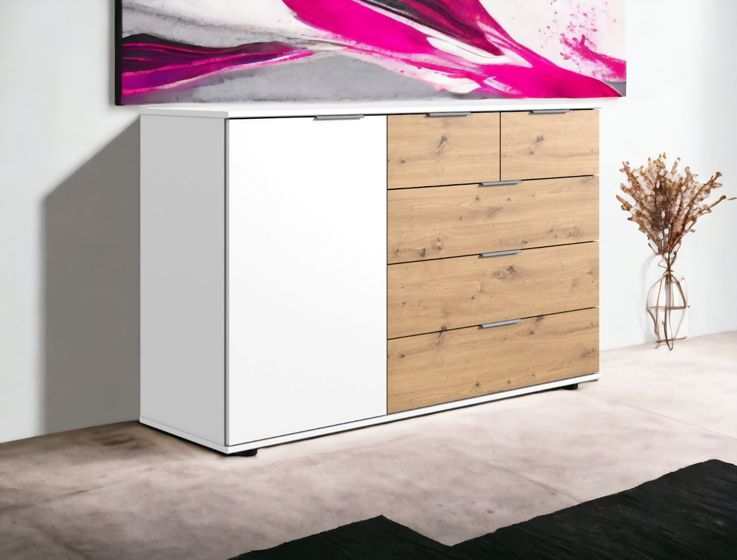 Wimex Kombikommode Gibraltar mit eine Tür und 5 Schubladen B/H/T ca. 130 x 83 x 41 cm