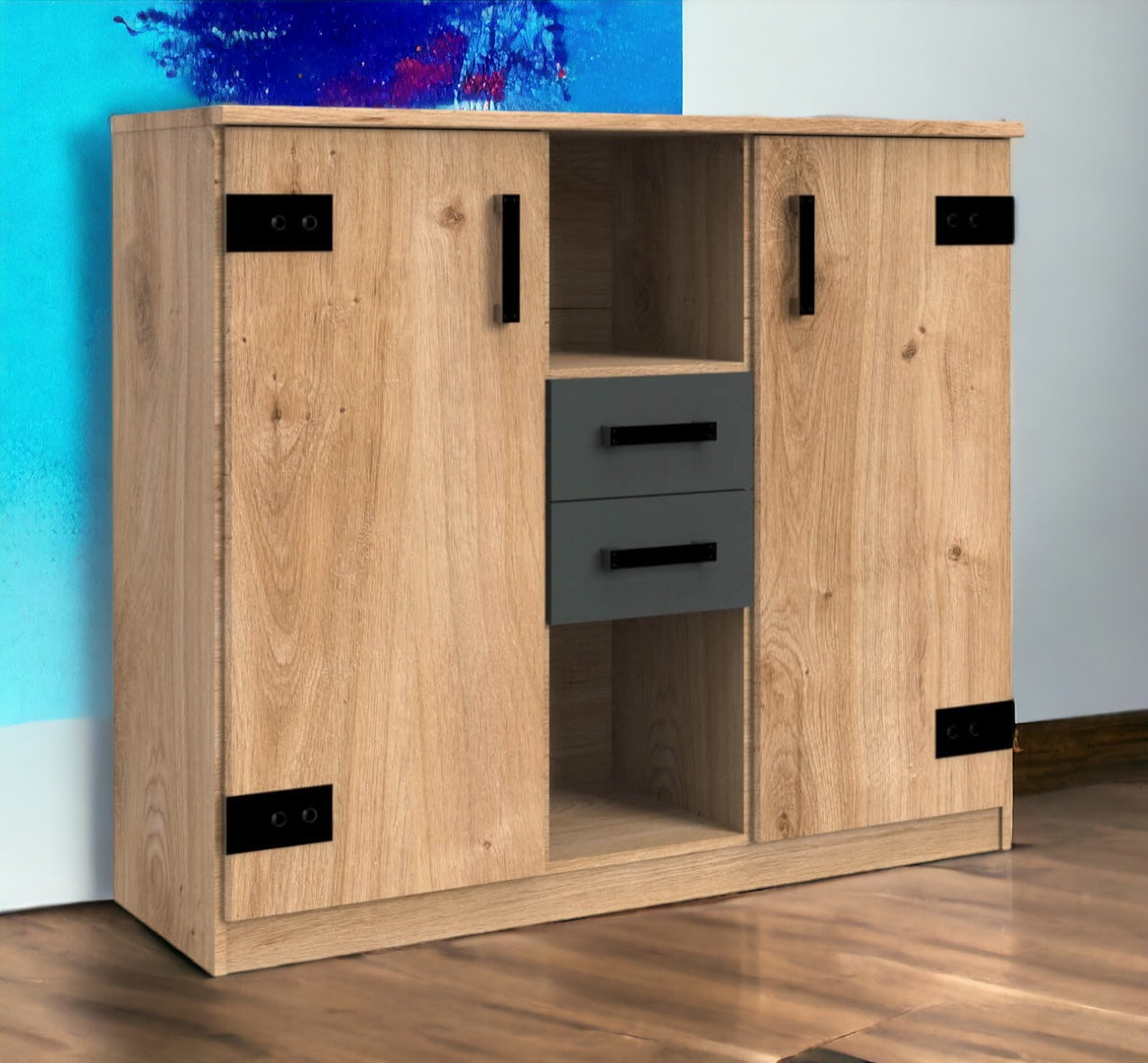 Wimex Kombikommode Liverpool Jugendzimmer mit 2 Türen und 2 Schubladen B/H/T ca. 124 x 105 x 41 cm