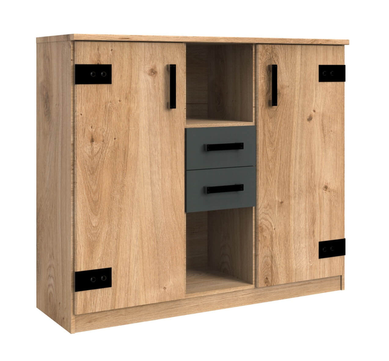 Wimex Kombikommode Liverpool Jugendzimmer mit 2 Türen und 2 Schubladen B/H/T ca. 124 x 105 x 41 cm