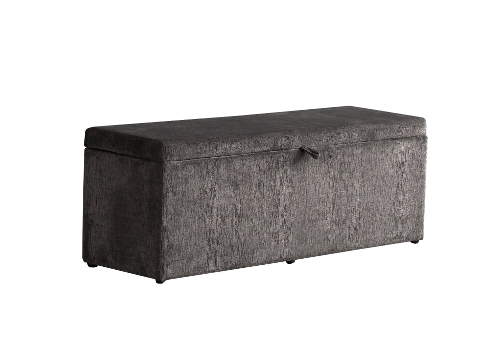 Boxspringbett Carlos Grau Voll-orthopädisches Komfortbett mit Bettkasten, Stauraum, inkl. kostenlose Lieferung und Montage
