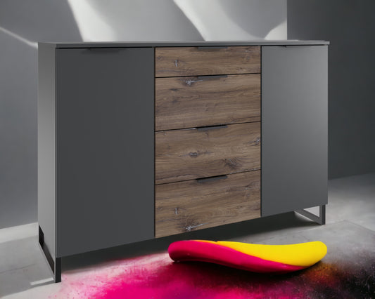 Wimex Kombikommode Winnipeg mit 2 Türen und 4 Schubladen B/H/T ca. 135 x 92 x 41 cm